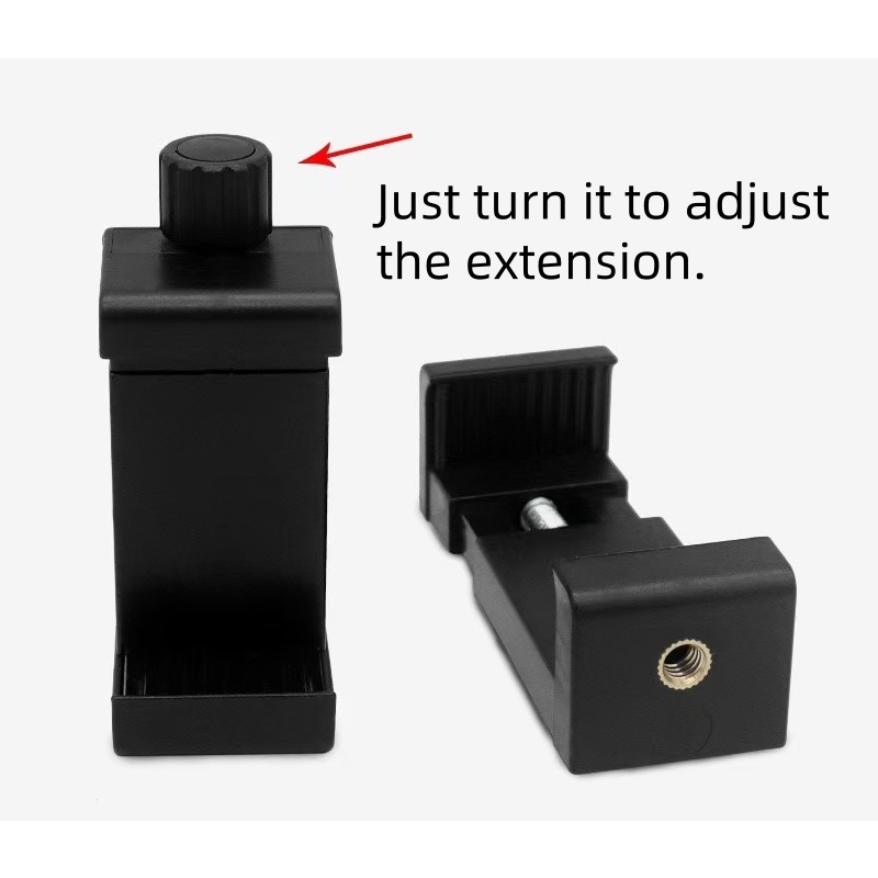 Holder Clip Ulanzi โทรศัพท์ ขาตั้งกล้องอะแดปเตอร์ ขายึดมาร์ทโฟนสำหรับมือถือ (จับมือถือ เกลียวหมุน) - รูปที่ 2