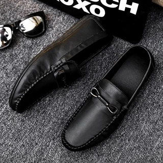 ✨จัดส่งที่รวดเร็ว✨รองเท้าหนังผู้ชาย Loafers สวมหัวบีนนี่แบบสวม สำหรับผู้ชาย 39-45#dd73