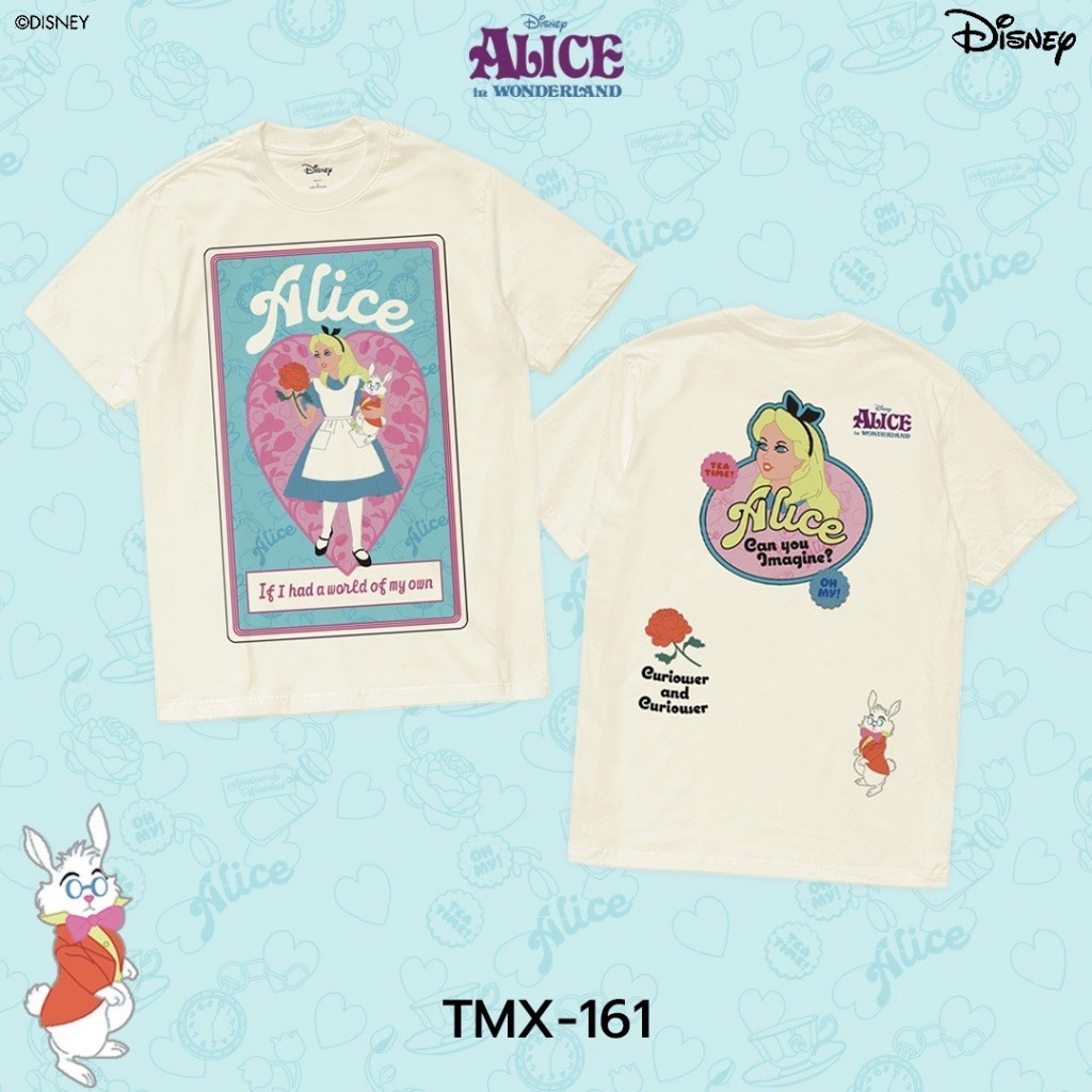 Power 7 Shop เสื้อยืดการ์ตูน "Alice In Wonderland" คอลเลคชั่น "Disney Classics" (TMX-161)