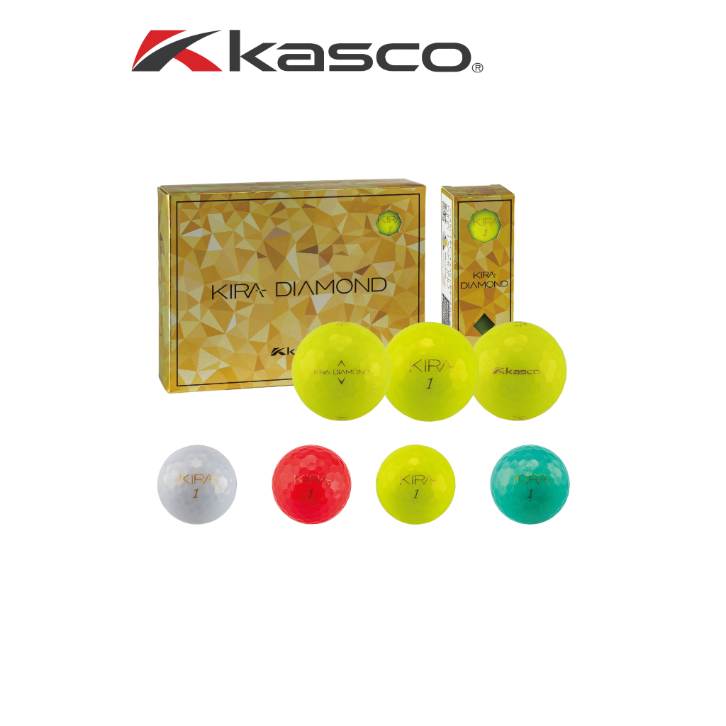 KASCO KIRA DIAMOND 2  BALL ลูกกอล์ฟ 1 โหล 12 ลูก