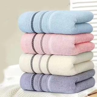ผ้าขนหนู 33*73cm คอตตอน cotton100% สำหรับเช็ดผม ไม่ใช่ผ้าผืนใหญ่ เหมาะสำหรับเด็กและผู้ใหญ่