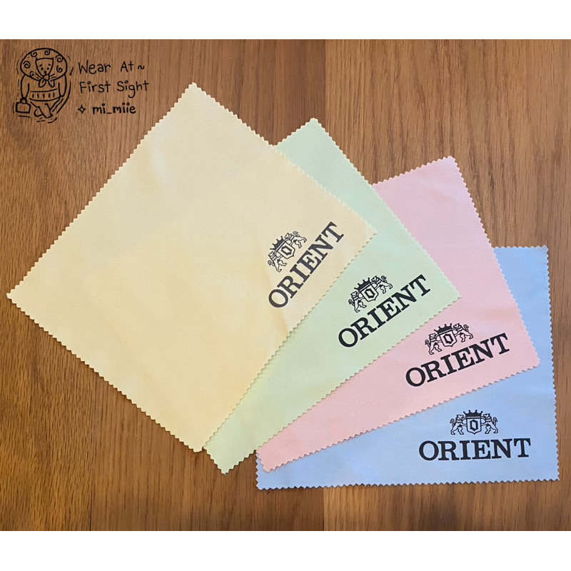 ผ้าเช็ดนาฬิกา ORIENT ผ้าเช็ดแว่นตา ของแท้ % ( มีหลายสีให้เลือก ) - 1ผืน