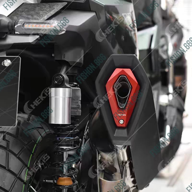 พร้อมส่ง ฝาครอบท่อตรงรุ่น Zontes368D 368G  368K ตรงรุ่น วัสดุCNC ตรงรู พร้อมเท่