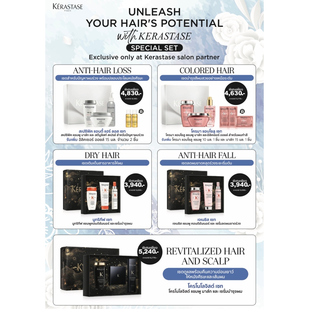 KERASTASE เซ็ตโปรโมชั่น Chroma Absolu Set สำหรับผมทำสี รักษาสีผม สีผมแฟชั่น อยู่ทน เป็นประกาย