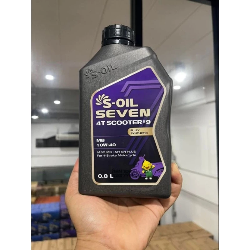 (สติ๊กเกอร์หมด) S-OIL SEVEN 4T SCOOTER #9 MB 10W40 น้ำมันเครื่องมอเตอร์ไซค์สังเคราะห์ 100% thumbnail 5