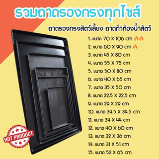 ถาดรองพลาสติก ครบไซส์✅ ถาดรองกรง ถาดรองกรงสัตว์เลี้ยง ถาดพลา…
