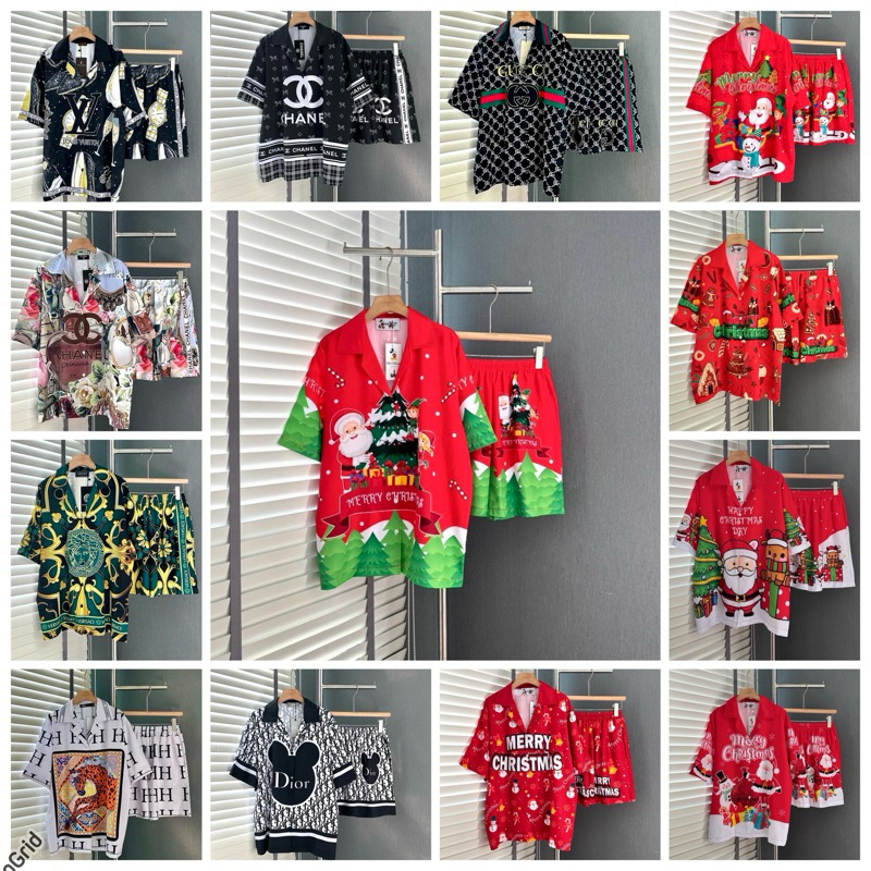 ชุดเซ็ต by Chanaphat เสื้อฮาวาย+กางเกงขาสั้น มีกระเป๋า งานเซ็ตน่ารักใส่สบายจ้า