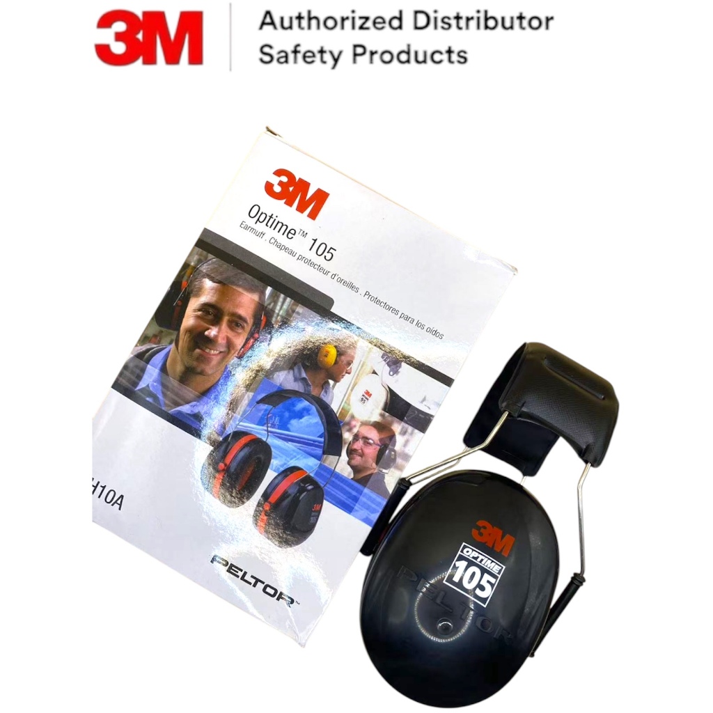 3M ครอบหูลดเสียง Earmuff รุ่น Optime 105 H10A สีดำ (3MEMOM105H10A)【จัดส่งจากประเทศไทย】