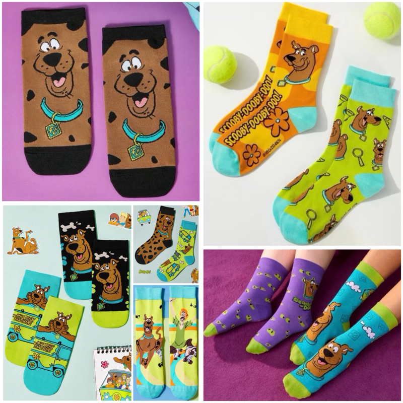 เซ็ตถุงเท้าข้อยาว/สั้น สกูบี้-ดู (สินค้างานลิขสิทธิ์แท้100% X Scooby-Doo)