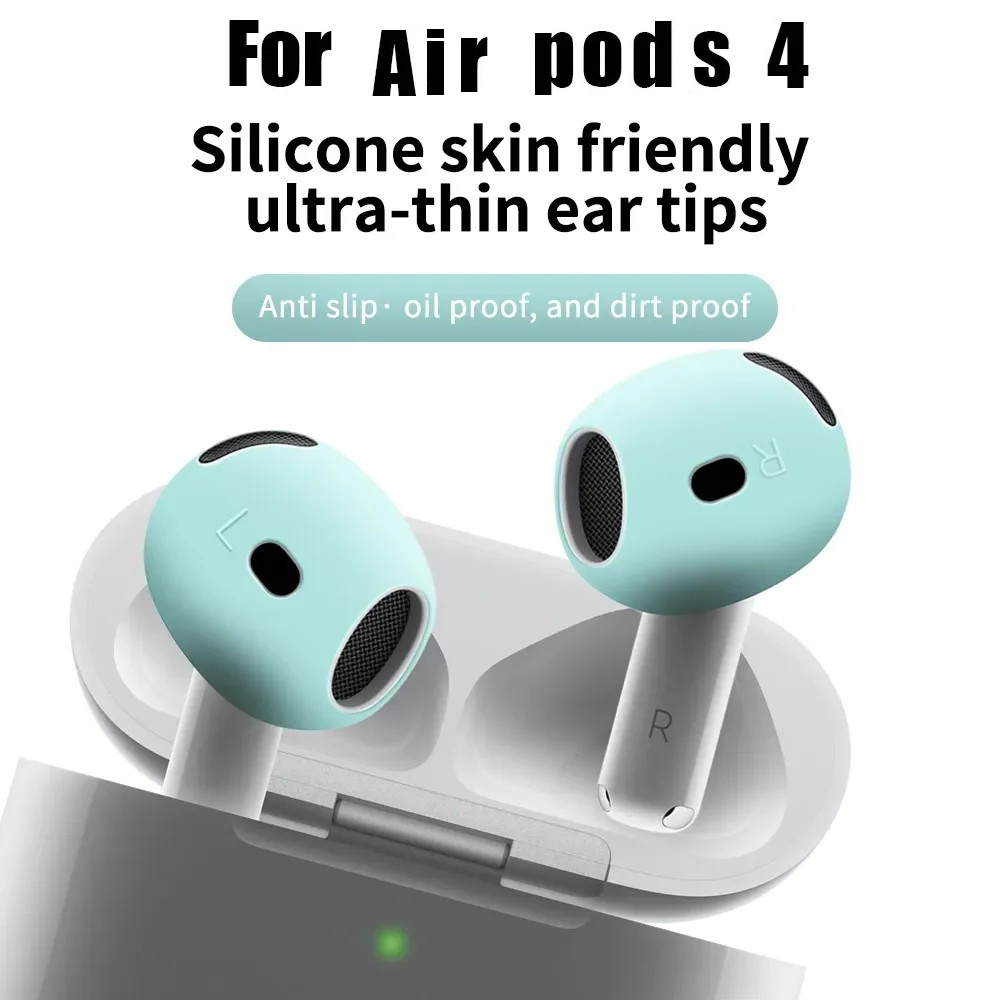 (1ชุด2ชิ้น พร้อมกล่องเก็บ) ซิลิโคน A i r p o d s 4 แบบบางพิเศษ เกรดพรีเมี่ยม นิ่ม แน่นกระชับ ปกป้องหูฟังได้อย่างดีเยี่ยม