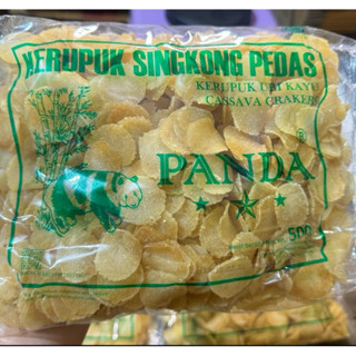 ข้าวเกรียบปูข้าวเกรียบแพนด้าบรรจุ500กรัม(แบบดิบพร้อมทอด)