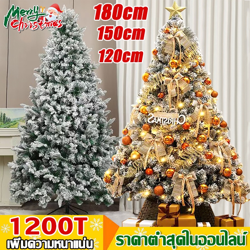 ส่งจากไทย ต้นคริสต์มาส ต้นคริสมาสต์สวยๆขนาดใหญ่ ขนาด120/150/180CM คุณภาพสูงสุดPVC ทนทาน Christmas Tree