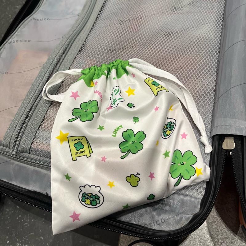 🍅🍀กระเป๋าหูรูด น้ำกลิ้งได้!! BY pleasenjoyy 💧drawstring bag กระเป๋าใส่ของอเนกประสงค์
