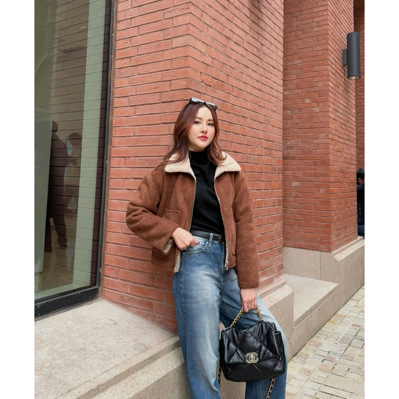 MALIMAYS - Harrow Suede Jacket แจ็คเก็ตหนังกลับบุขน รูปที่ 5
