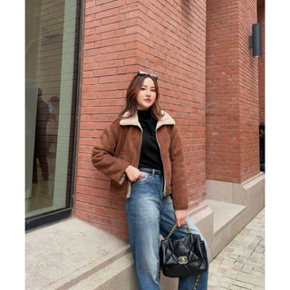 MALIMAYS - Harrow Suede Jacket แจ็คเก็ตหนังกลับบุขน