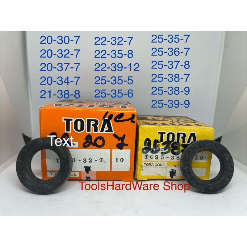 ซีลกันน้ำมัน NOK TORA 20-30-7, 25-38-6, 25-35-6, 21-38-8, 22-32-7