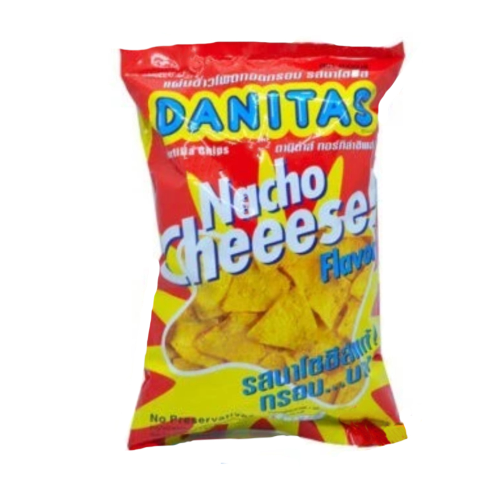 Danitas Tortillas Nacho Cheese Chips 180g. ทอร์ทิลา นาโน ชีส ชิพส์