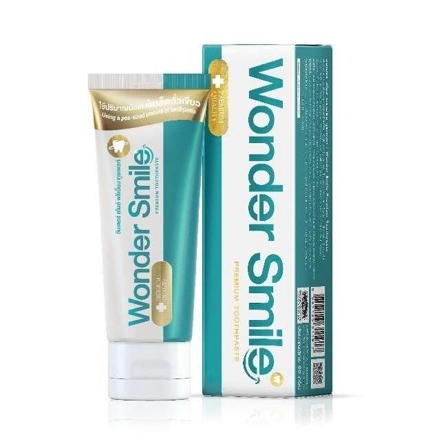 Wonder Smile Toothpaste 80g. ยาสีฟันฟันขาว ยาสีฟันคนจัดฟัน น้ำลายบูด เสียวฟัน ยาสีฟันลดกลิ่นปาก