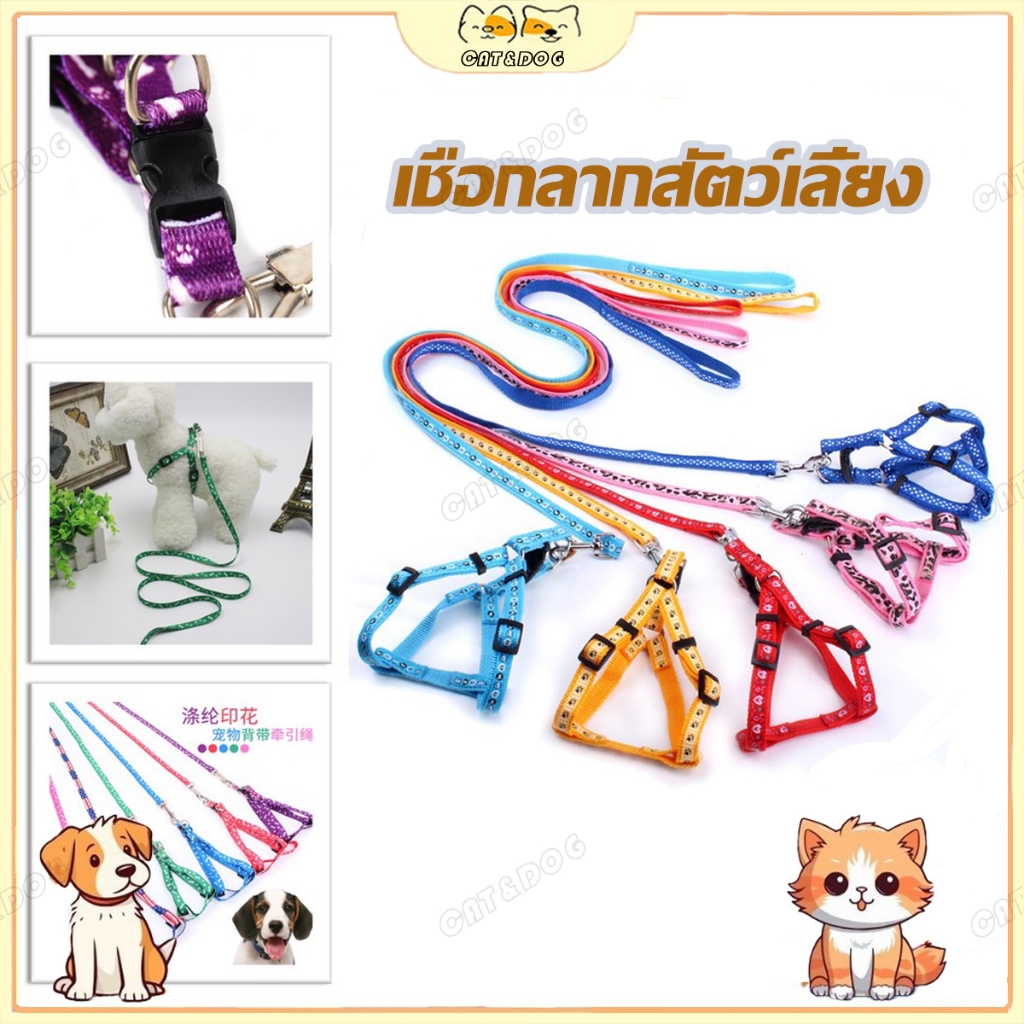 【CAT&DOG】เชือกสุนัขลากราคาถูกลำแสงของสัตว์น่ารัก -รูปสัตว์เลี้ยงรูปทรงเชือกเชือกเชือก
