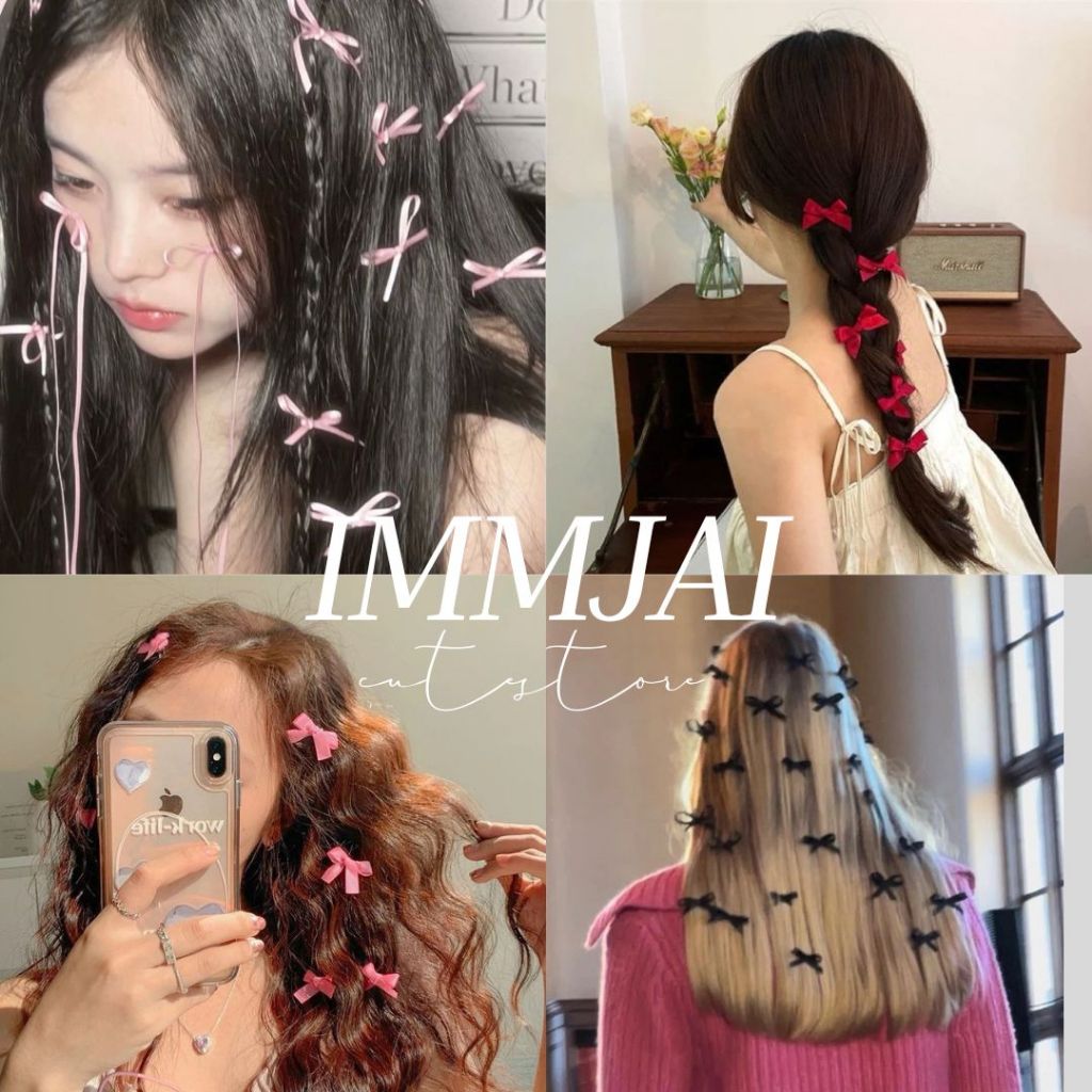 กิ๊บติดผมโบว์จิ๋ว โบว์เล็ก โบว์เครื่องประดับสำหรับผู้หญิง( พร้อมส่งที่ไทย)