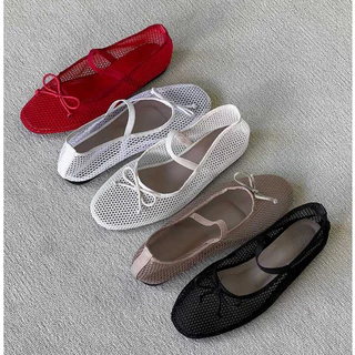 (พร้อมส่ง) CHUUCHOP (Size 35-43) -Twinkle mary jane รองเท้าคัชชูผู้หญิง ตาข่าย ระบายอากาศใส่สบาย ลุคมินิมอล (C8311)