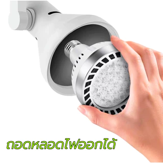 โคมไฟแทรคไลท์ Track light แบบถอดหลอดไฟออกได้ ขั้วไฟE27 LED 35W แสงขาว/แสงวอร์ม/4500K บอดี้ ดำ/ขาว