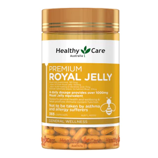 Healthy Care Royal Jelly 1000 mg 365 capsules รอยัลเจลลี่ นมผึ้งจากออสเตรเลีย