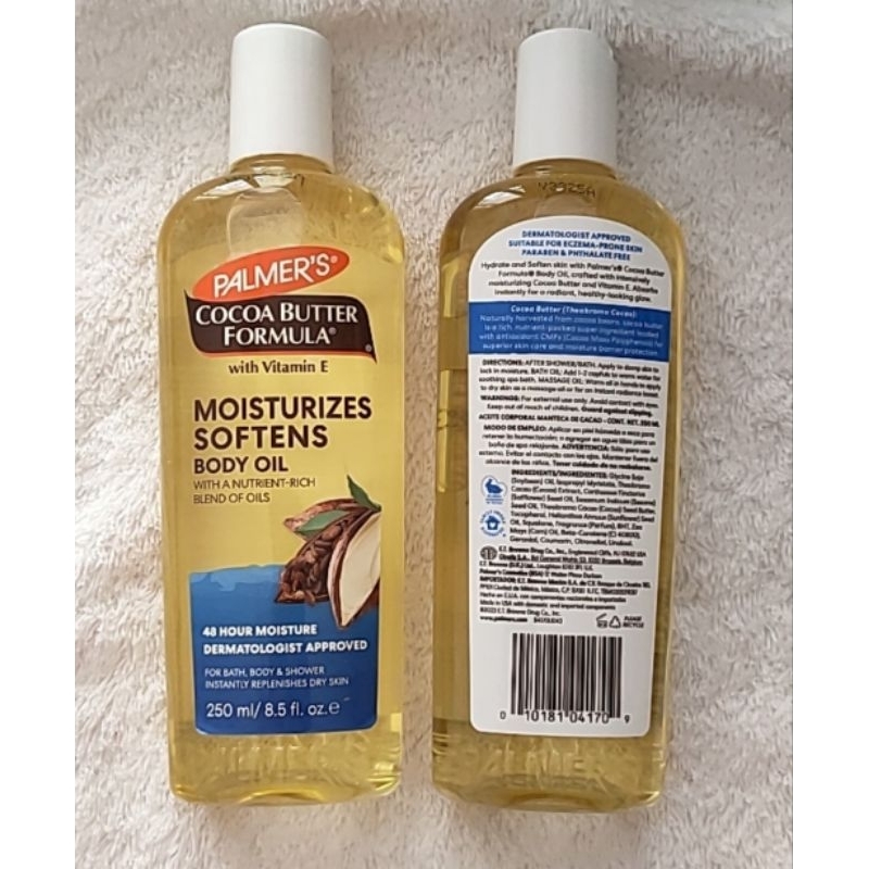บอดี้ออยล์ Palmer’s Cocoa Butter Moisturizes Softens Body Oil 250 ml