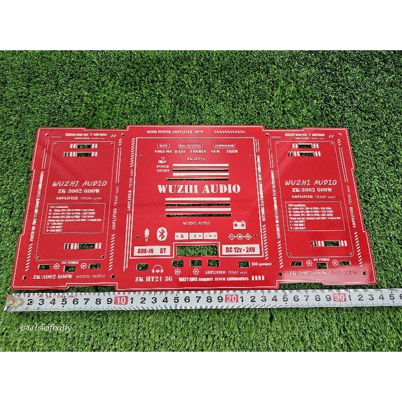 แผ่นรอง แอมป์ HT21 3g + ZK-3002x2 สีแดง ลำโพงบลูทูธ Diy