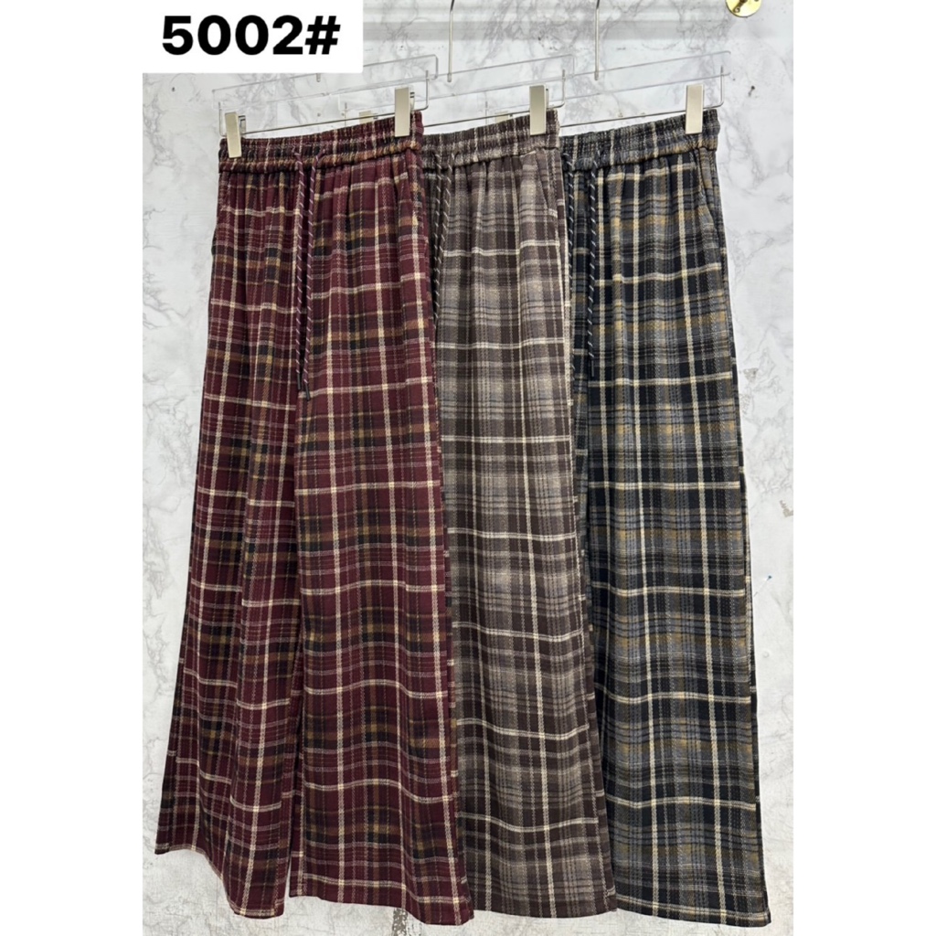 กางเกงขายาว รหัส 5002 ลายสก็อต มาใหม่ตอนรับเทศกาลปีใหม่