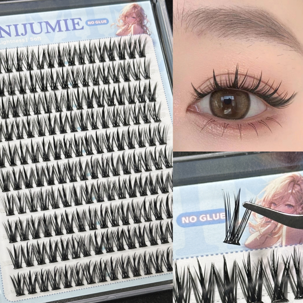 🔥🔥9970รูปแบบใหม่！ ขนตาปลอมไร้กาวความจุขนาดใหญ่ 5D ขนตาปลอมแบบมีกาวในตัว, ขนตาธรรมชาติแบบใช้ซ้ำได้