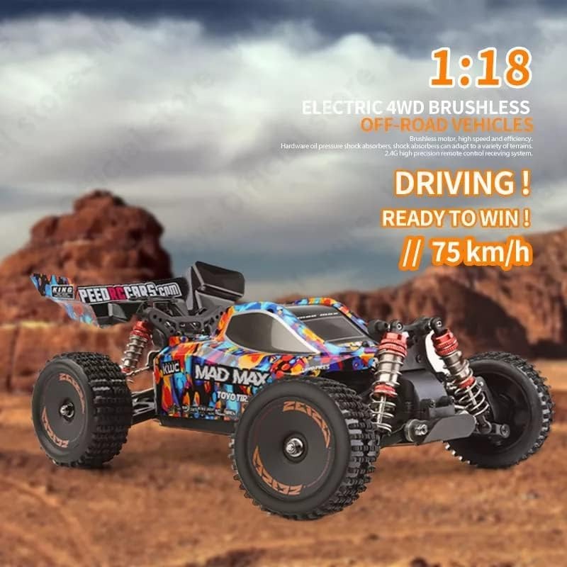 รถบังคับ Off-Road 1:18 4WD  75KM/H 2.4 Ghz มอเตอร์ Brushless WLTOYS 184016