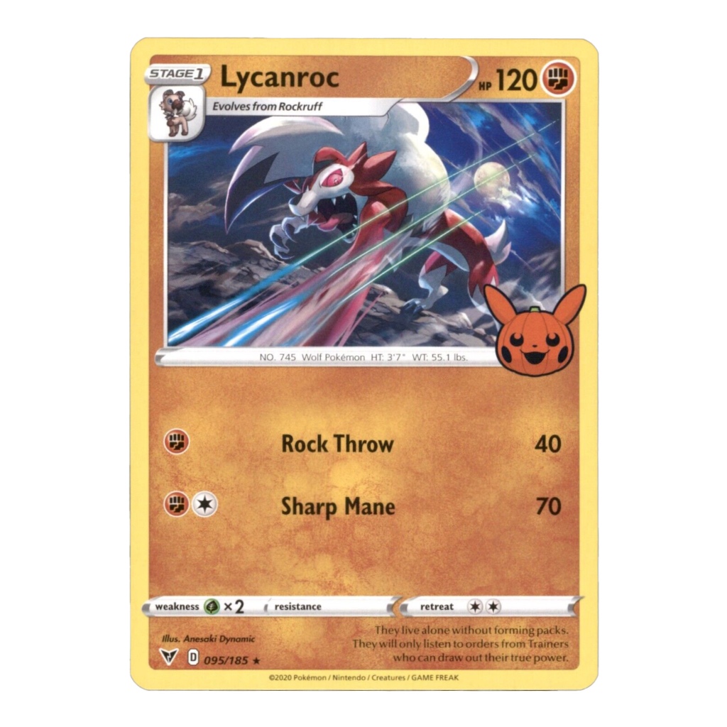 [Pokemon Card] Lycanroc #95/185 Pokemon Trick Or Trade 2023