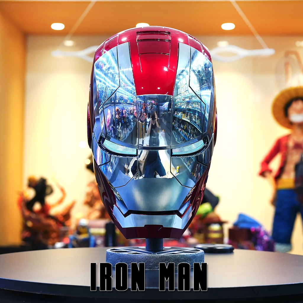 หมวก Iron Man Helmet ไอรอนแมน หมวดเต็มใบ สั่งด้วยเสียง มีรีโมท มีระบบสัมผัส
