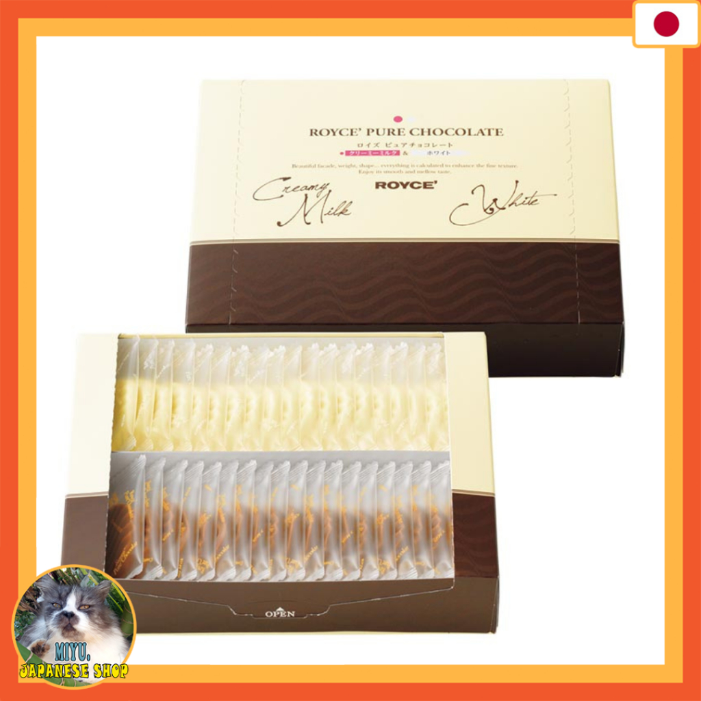 HOKKAIDO ROYCE' Pure Chocolate [Creamy Milk & White]