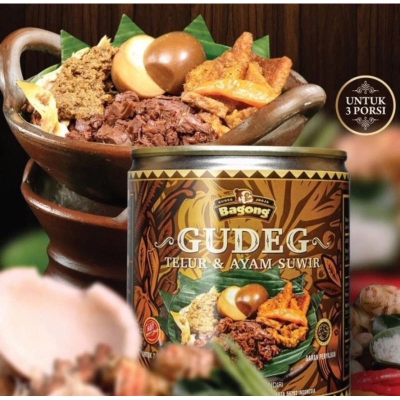 Indonesia Gudeg Bagong Telor & Ayam Suwir Yu Djum  Yogyakarta ,300 gram