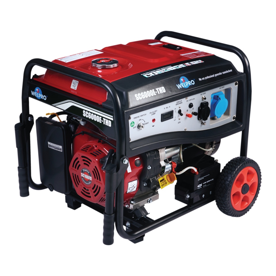 WELPRO - AAWPGENG6000 เครื่องกำเนิดไฟฟ้า Gasoline Generator WELPRO SC6000ETHD