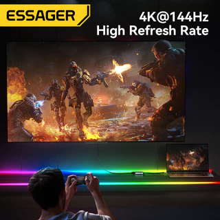 Essager HD-MI เป็น Type-C (8K@60Hz) อะแดปเตอร์ ใช้งานได้ในระดับสากล
