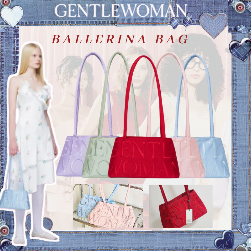 แท้ gentlewoman ballerina bag gentlewoman กระเป๋า shoulder bag กระเป๋าสะพายรุ่นใหม่（5 color）