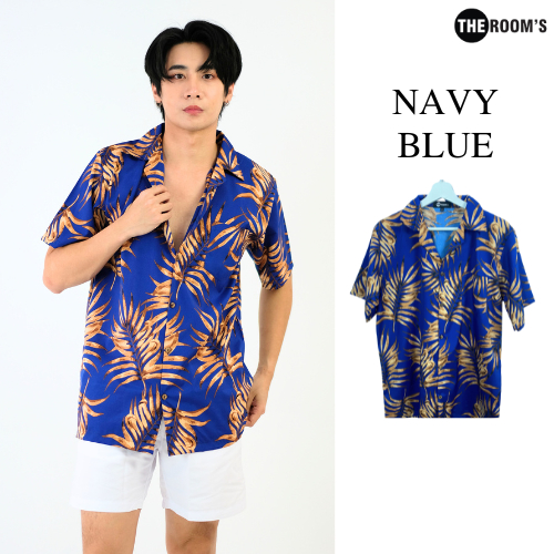 THE ROOM'S - เดอะรูม เสื้อฮาวาย โคตรนุ่ม แขนสั้น ไม่ต้องรีด เสื้อยับยาก ผ้าดีมาก ลายTokyo