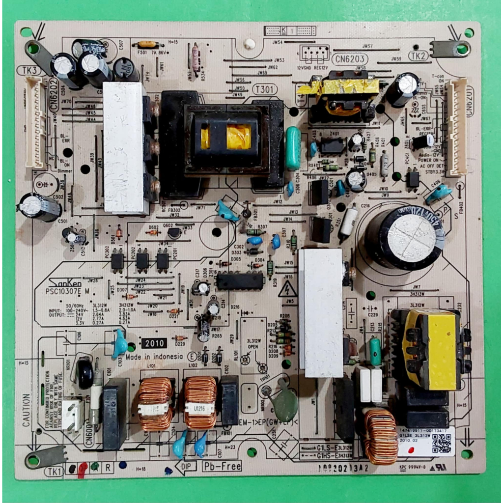 POWERSUPPLY SONY พาร์ท 1-474-199-11 PSC10307EM 3L312W รุ่น KDL-26EX302 KDL-32EX43B ของถอดแท้มีรับประ