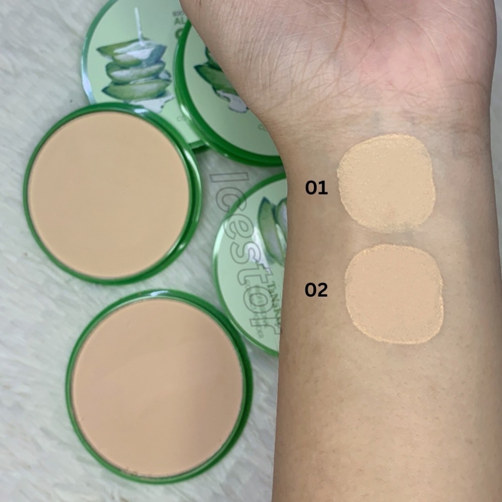 HT-024 TANAKO ALOE VERA แป้งพัฟอโลเวลา เนื้อบางเบา เกลี่ยง่าย ไม่เป็นขุย - รูปที่ 4