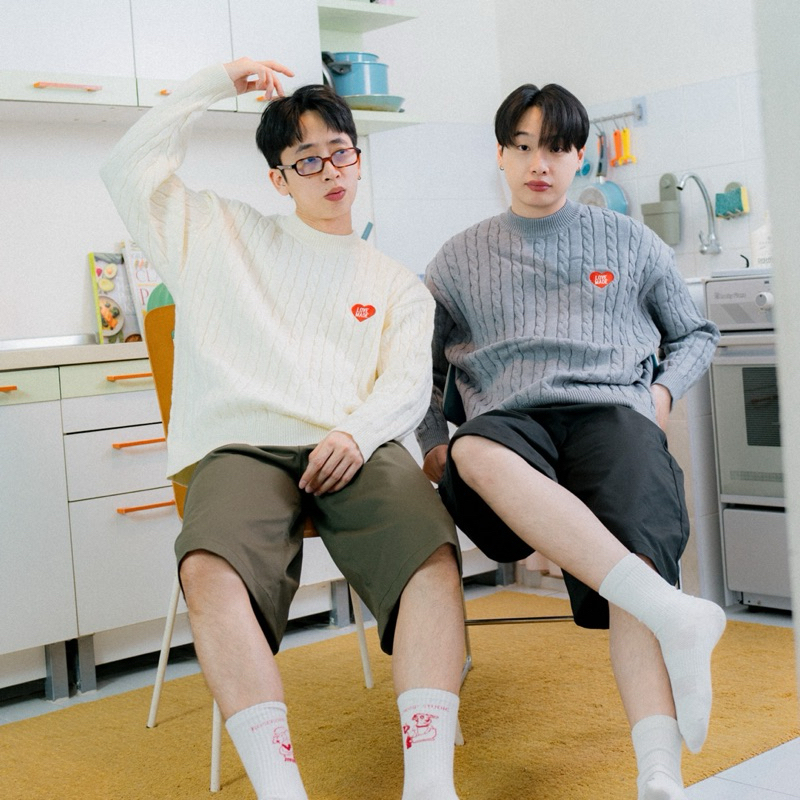 LOVE MADE sweater เสื้อไหมพรมสเวตเตอร์ผ้าหนา