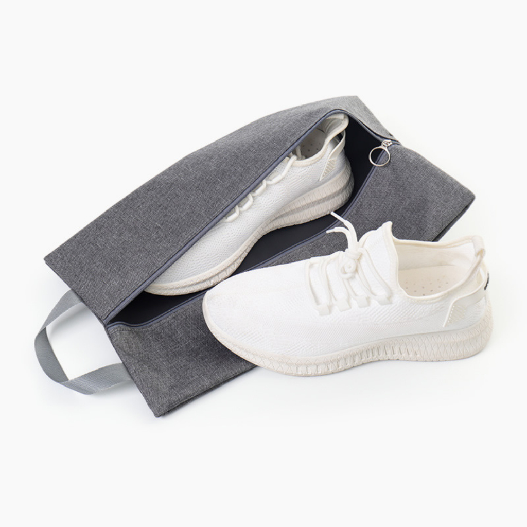กระเป๋ารองเท้า Casual Shoe Bag แบบพกพา กระเป๋าจัดระเบียบ ผ้าอ็อกฟอร์ด ขนาดใหญ่ ซิปลื่น รุ่นปี2025