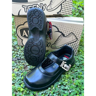 💦พร้อมส่ง💦 Adda ลิขสิทธิ์แท้ รุ่น 41S01 Snoopy รองเท้านักเรียนเด็กผู้หญิง ลายสนูปปี้ รองเท้านักเรียน หนังดำ