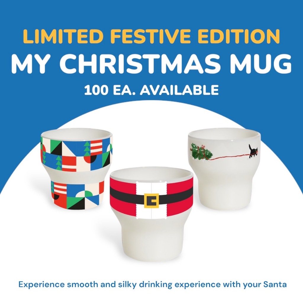 Hai coffee gadget แก้วกาแฟ (Handleless collection) Christmas Collection 200ML.