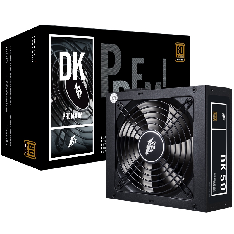 อุปกรณ์จ่ายไฟ 1st Player DKPM Series 500W/600W/700W/800W 80Plus Bronze Power Supply รับประกันสินค้า 