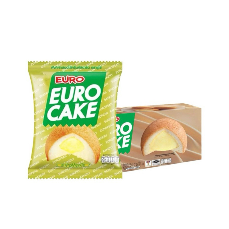 🍰ยูโร่ คัสตาร์ทเค้ก พร้อมส่งทุกรสชาติ Euro Cake🍭