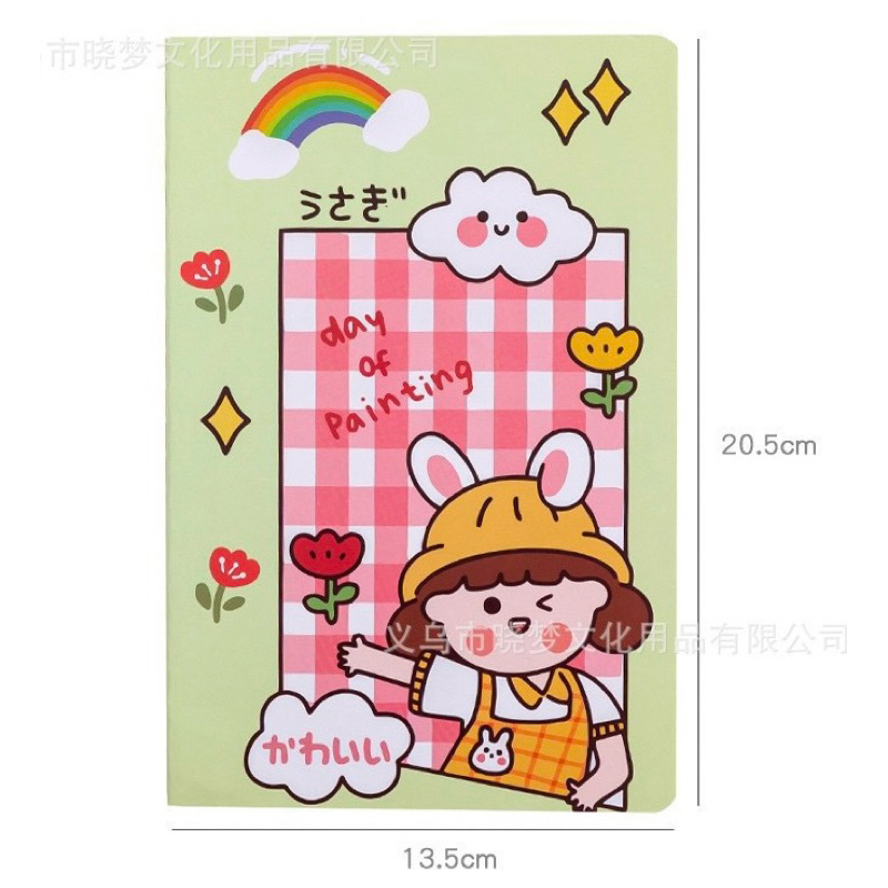 สมุดจดบันทึก มีเส้น (แบบคละ) A5 สมุดโน๊ต ไดอารี่ สมุดมีเส้น สมุดการ์ตูน เครื่องเขียน อุปกรณ์การเรียน เนื้อกระดาษดี - รูปที่ 3