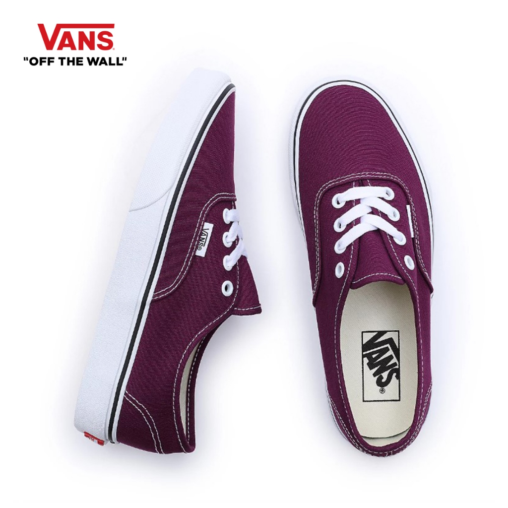 VANS AUTHENTIC - COLOR THEORY DARK PURPLE รองเท้า รองเท้าผ้าใบ ผู้ชาย ผู้หญิง
